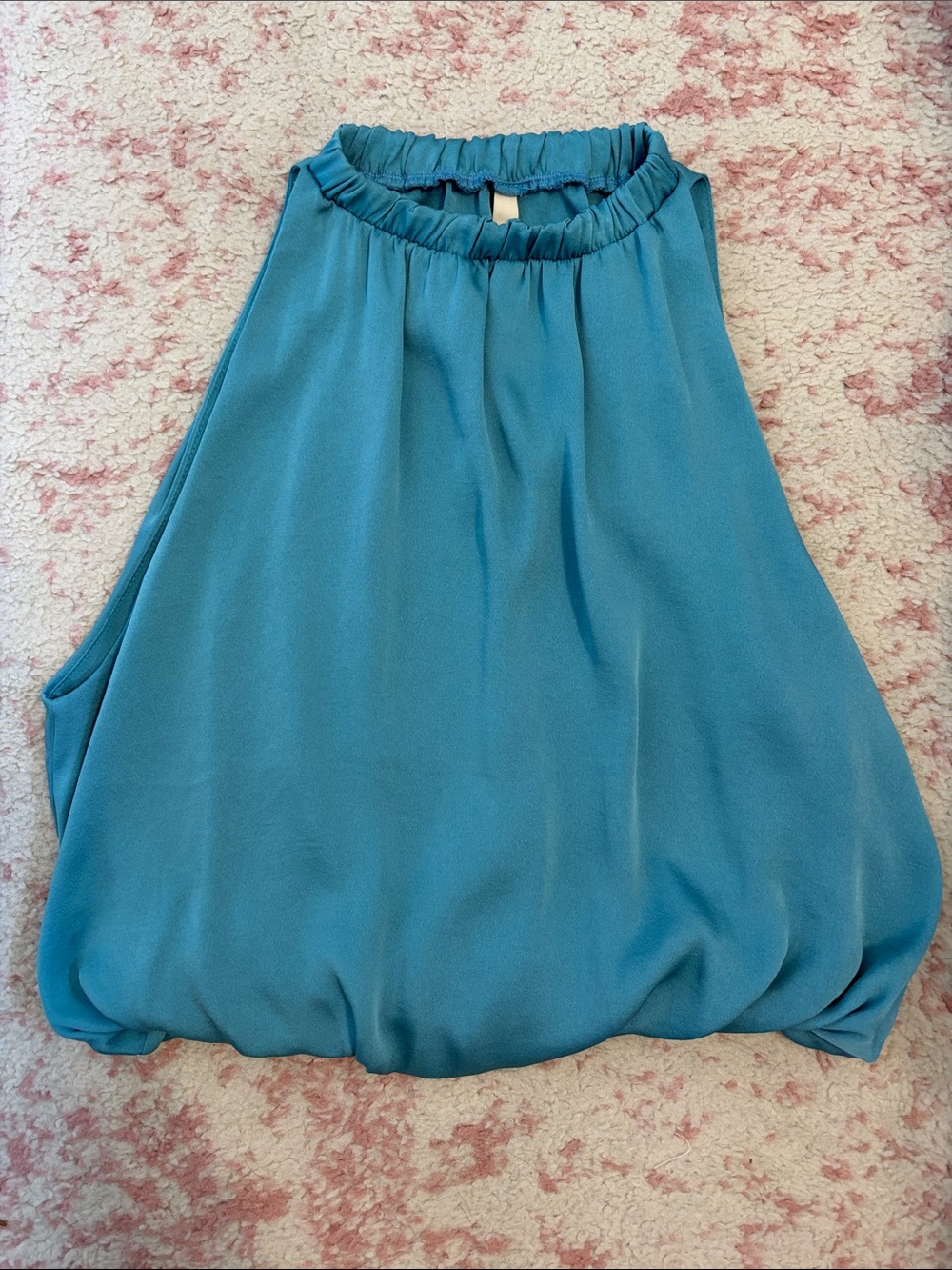 Tyche Teal Halter Blouson Camisole